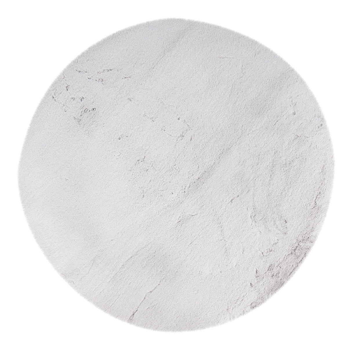 Heaven Rond Fluffy Soft Hoogpolig Vloerkleed Zilver