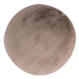 Heaven Rond Fluffy Soft Hoogpolig Vloerkleed Taupe