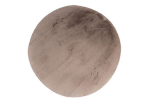 Heaven Rond Fluffy Soft Hoogpolig Vloerkleed Taupe