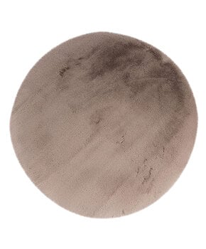 Heaven Rond Fluffy Soft Hoogpolig Vloerkleed Taupe