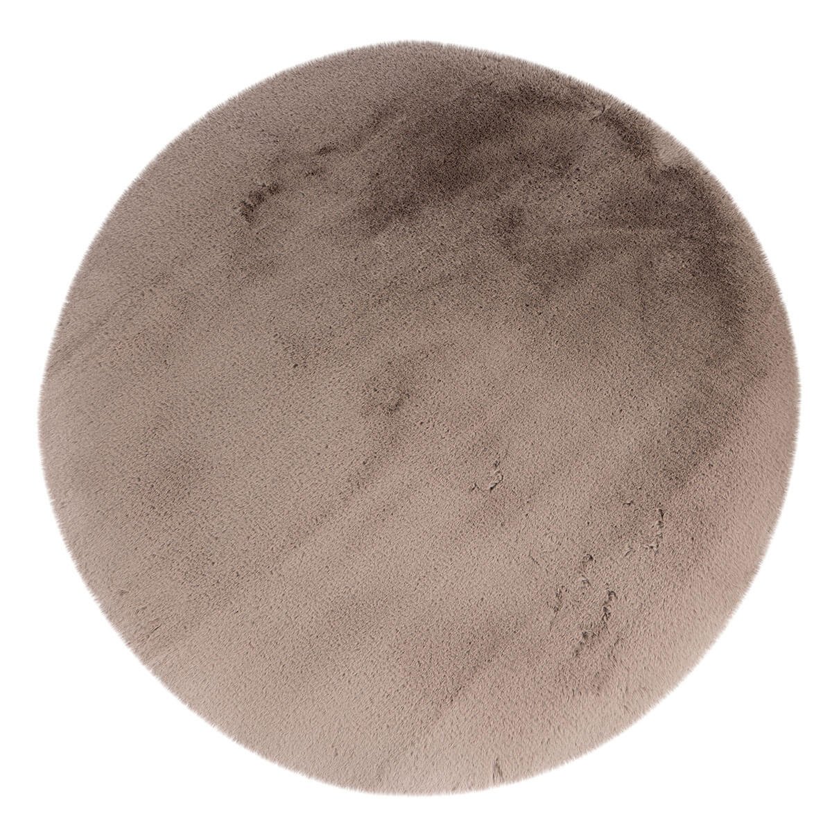 Heaven Rond Fluffy Soft Hoogpolig Vloerkleed Taupe