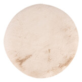 Heaven Rond Fluffy Soft Hoogpolig Vloerkleed Beige