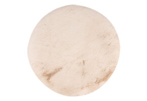 Heaven Rond Fluffy Soft Hoogpolig Vloerkleed Beige