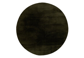 Heaven Rond Fluffy Soft Hoogpolig Vloerkleed Groen