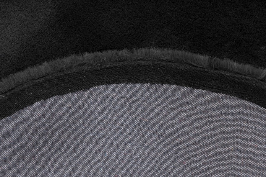 Heaven Rond Fluffy Soft Zwart
