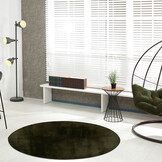 Heaven Rond Fluffy Soft Groen