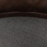Fluffy Rond Vloerkleed Donker Taupe