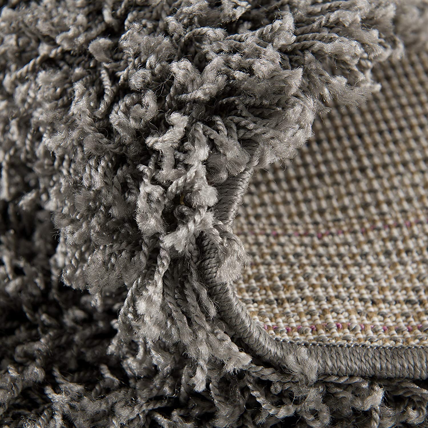 Shaggy Grijs Rond 80CM