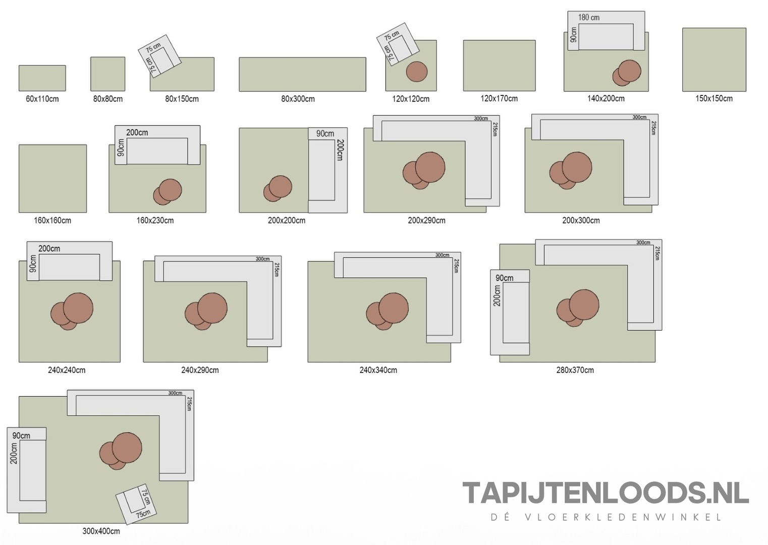 Shaggy Loca Rood 80x150CM