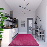 Shaggy Loca Roze 60x110CM