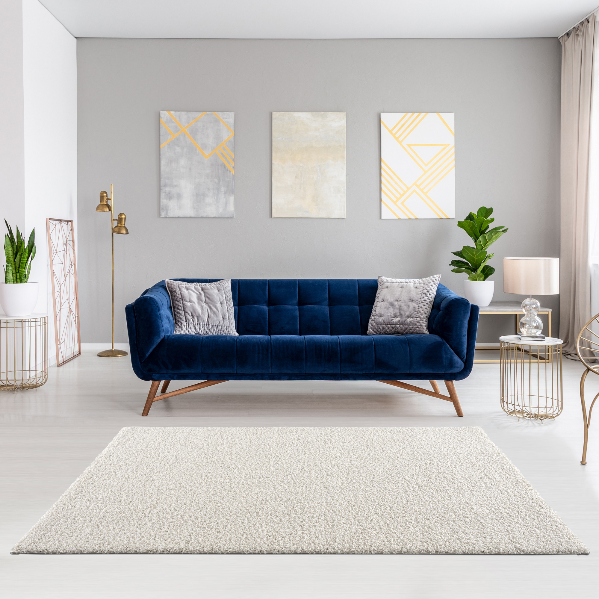 Shaggy Loca Creme 60x110CM