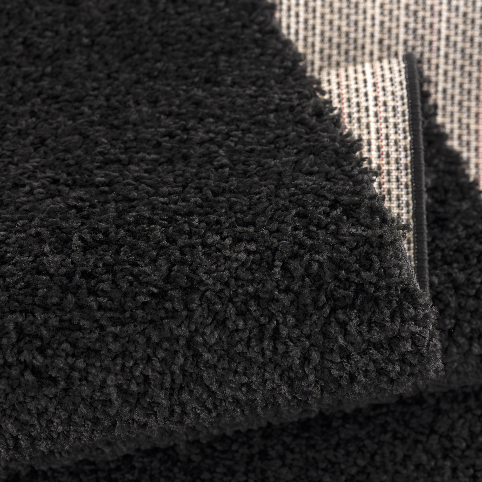 Shaggy Loca Zwart 60x110CM