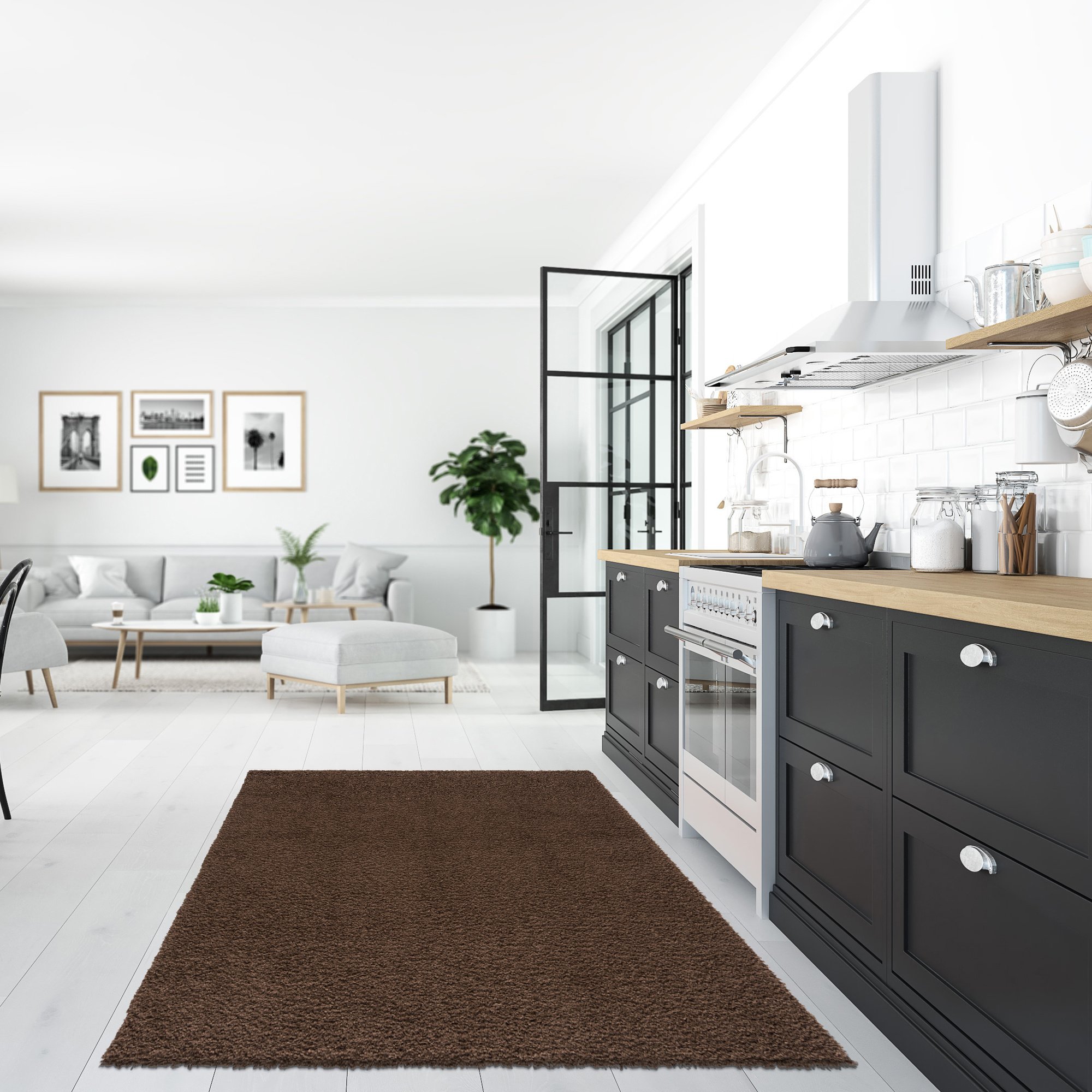 Shaggy Loca Bruin 60x110CM