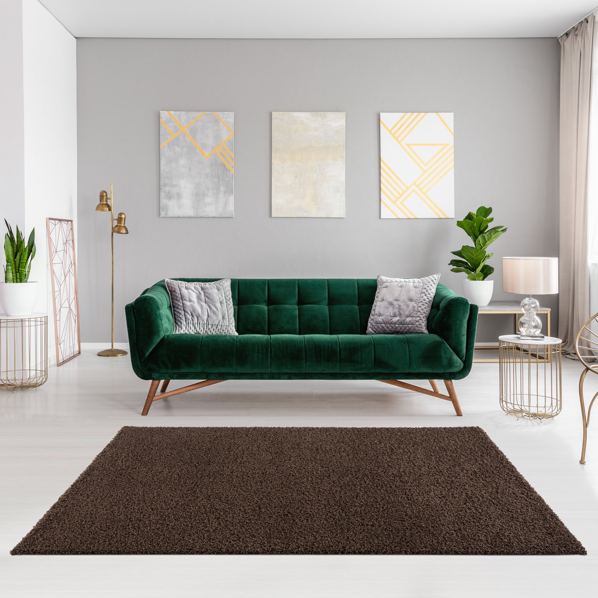 Shaggy Loca Bruin 60x110CM