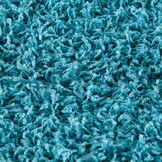Shaggy Turquoise Rond 80CM