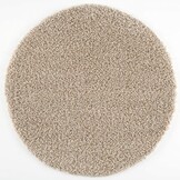 Shaggy Beige Rond 80CM