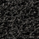 Shaggy Zwart Rond 80CM