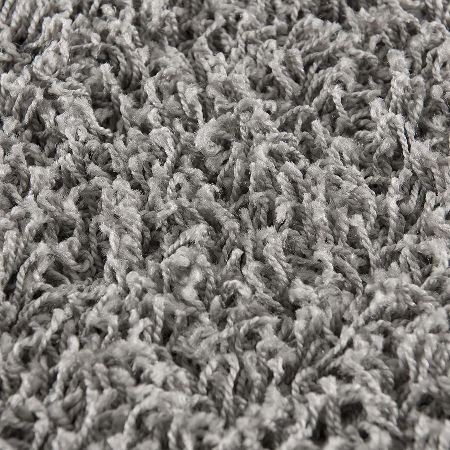 Shaggy Grijs Rond 80CM