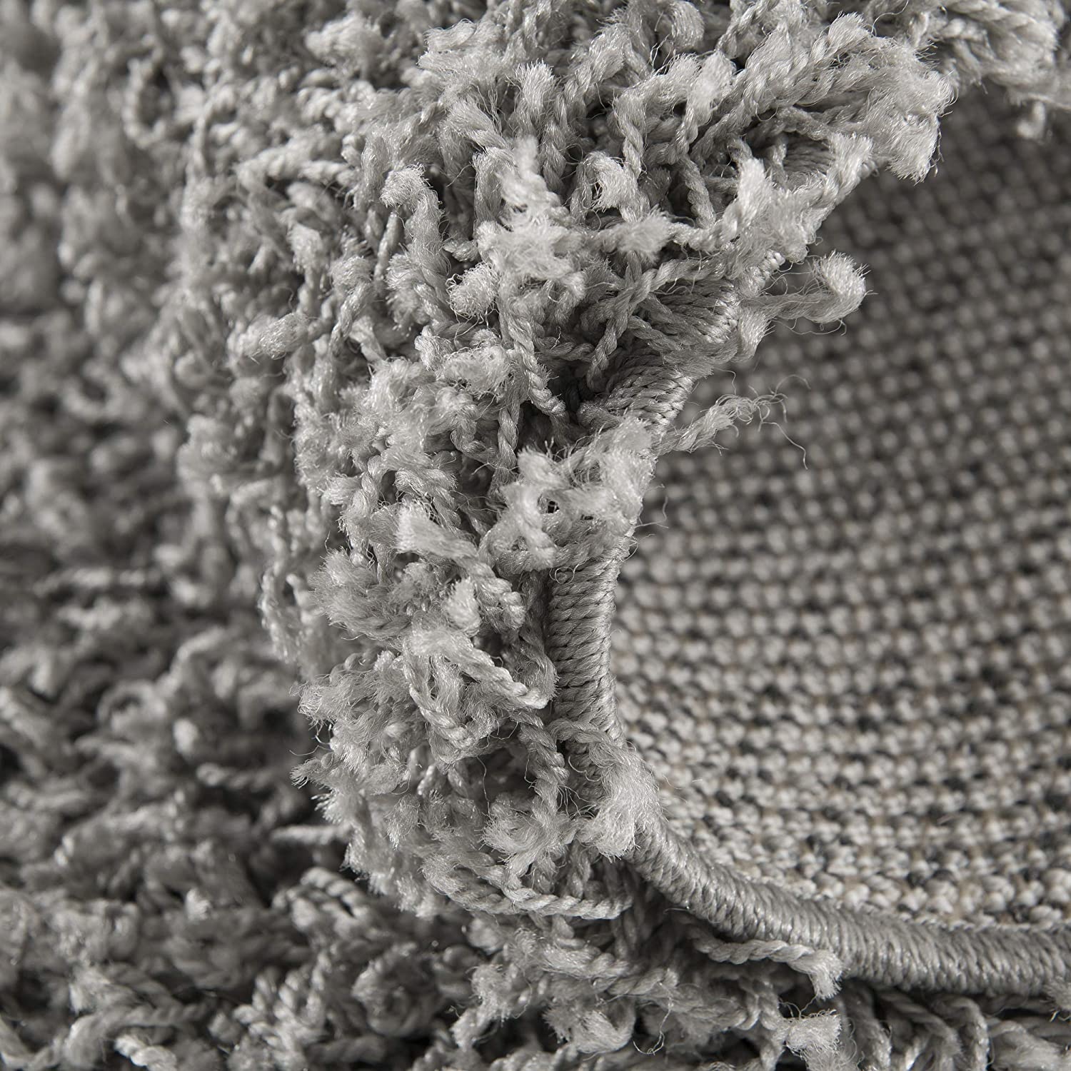 Shaggy Grijs Rond 80CM