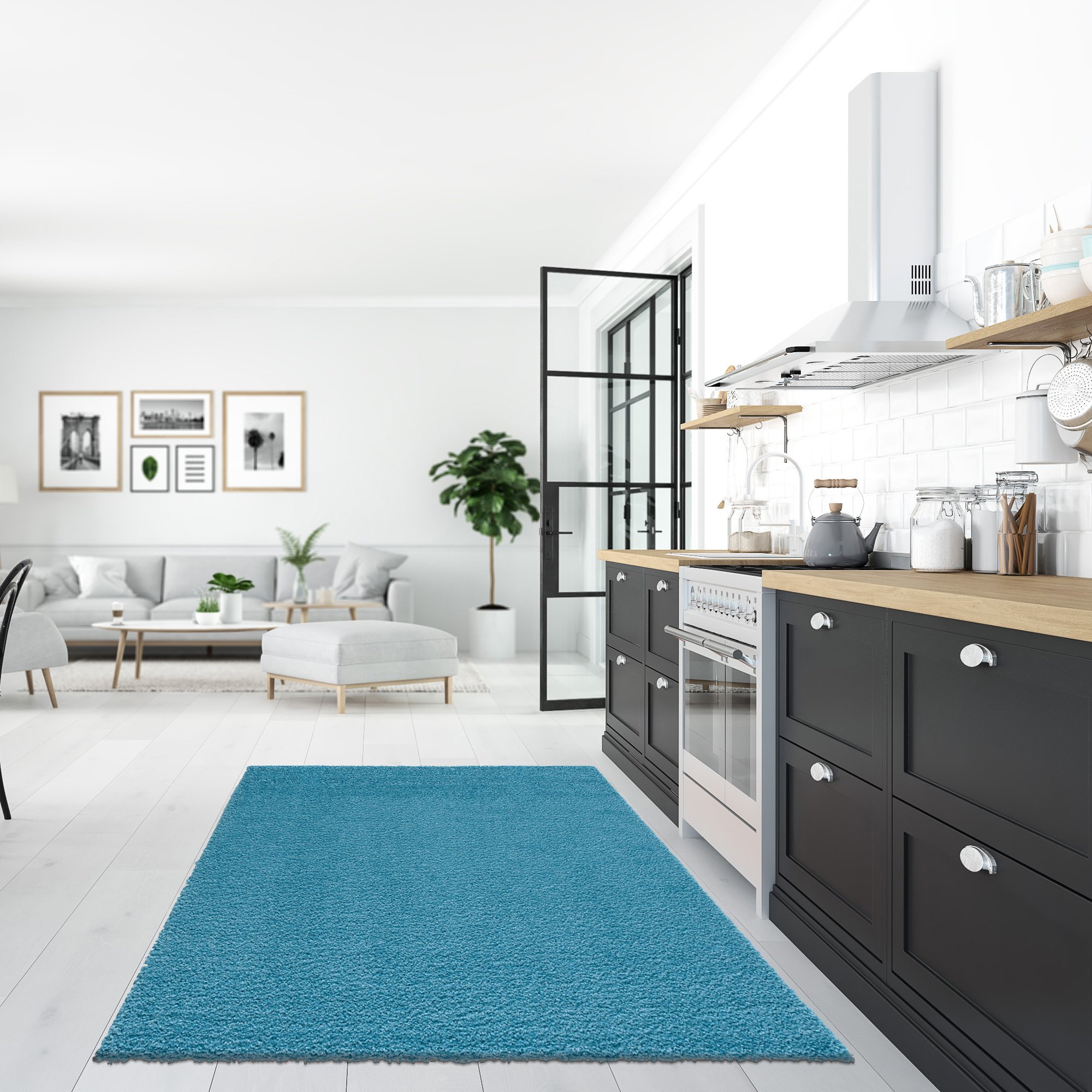 Shaggy Loca Turquoise 160x230CM