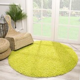 Shaggy Groen Rond 150CM