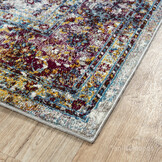 Picasso Keshan Vierkant Vintage Vloerkleed Multi / Beige