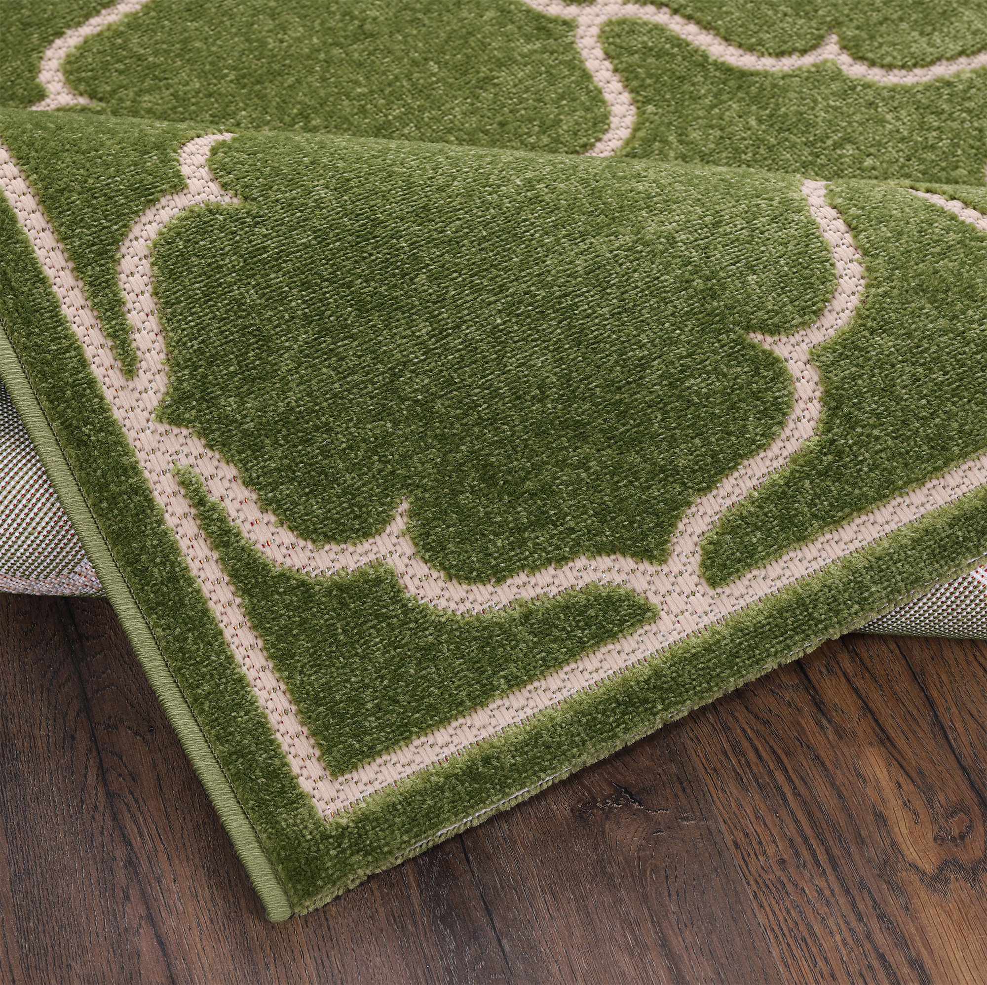 Buitenkleed Berlin Rond Vloerkleed Groen