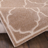Berlin Rond Buitenkleed Beige