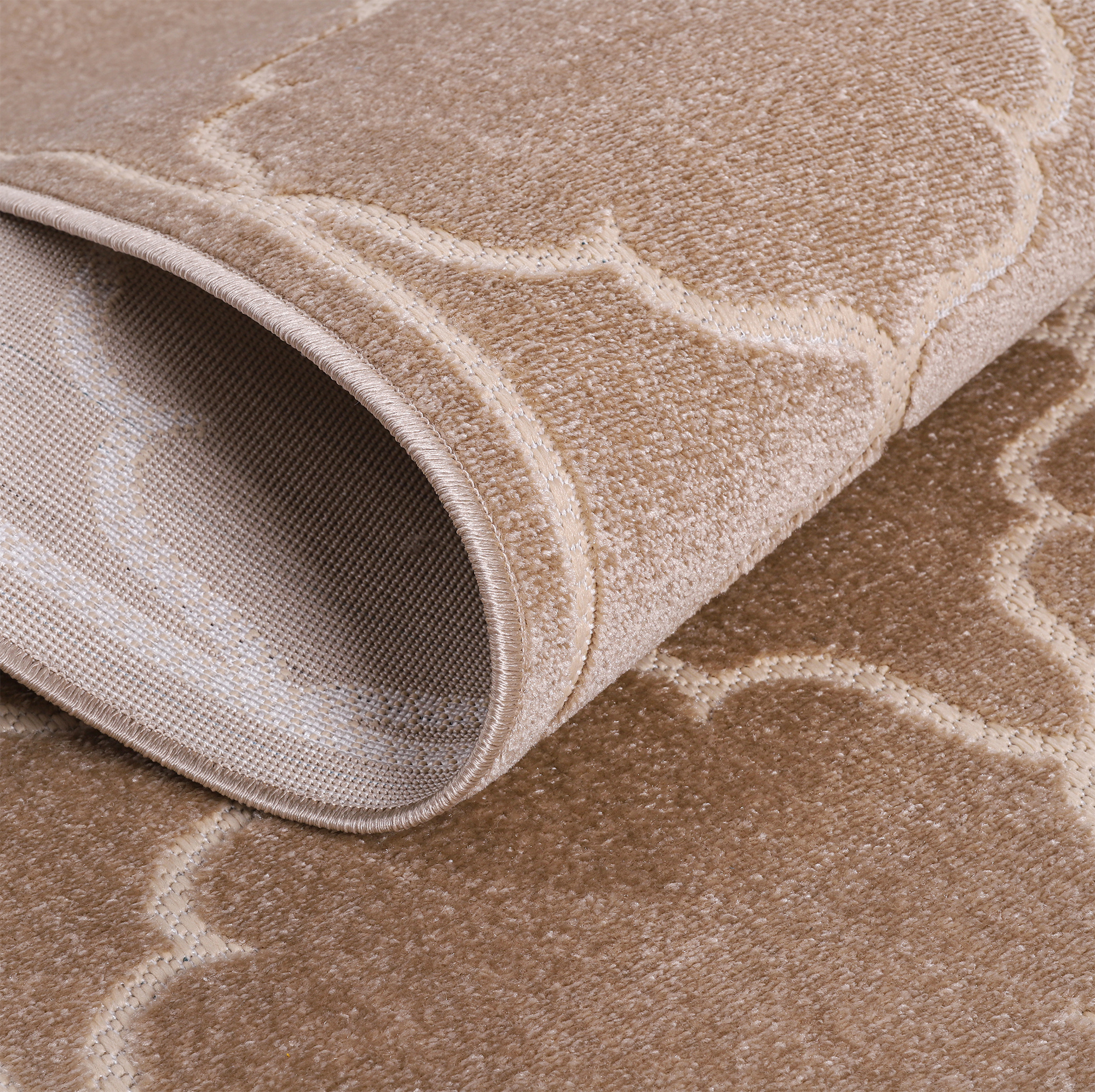 Berlin Rond Buitenkleed Beige