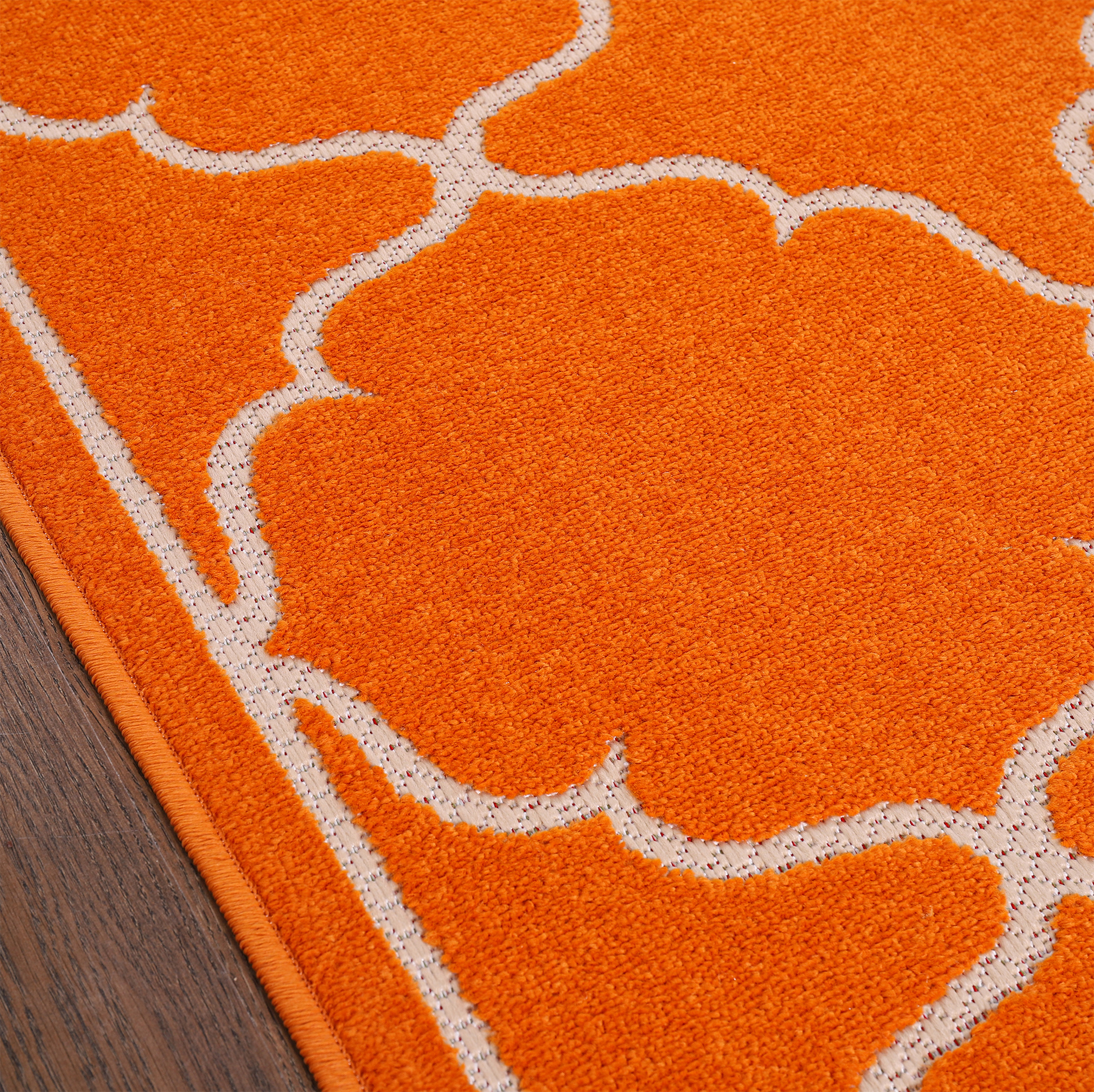 Buitenkleed Berlin Rond Vloerkleed Oranje