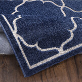 Buitenkleed Berlin Rond Vloerkleed Blauw