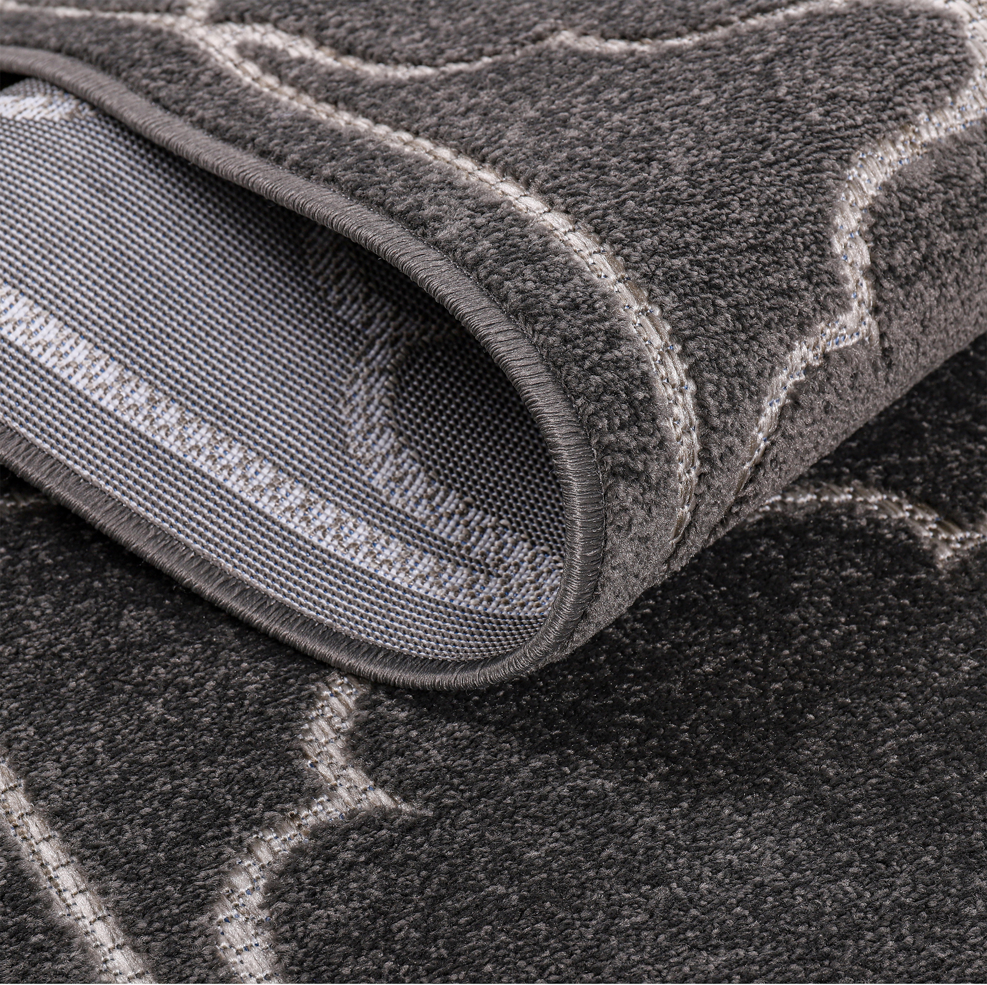 Buitenkleed Berlin Rond Vloerkleed Grijs