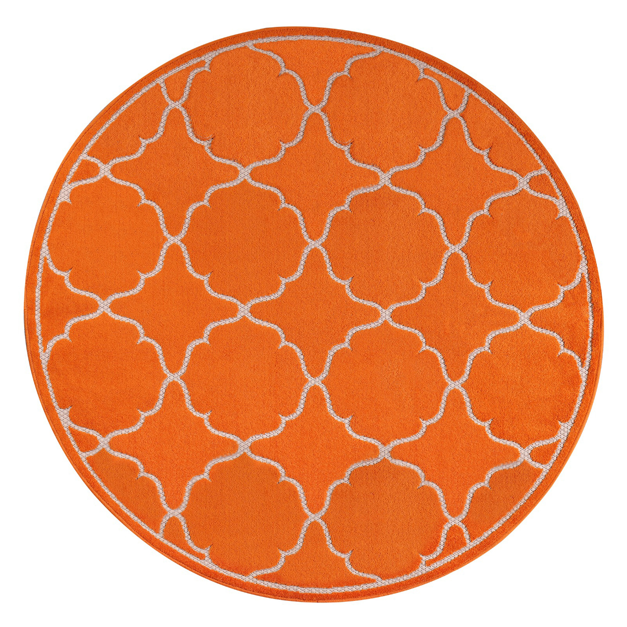 Berlin Rond Buitenkleed Oranje