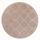 Berlin Rond Buitenkleed Beige