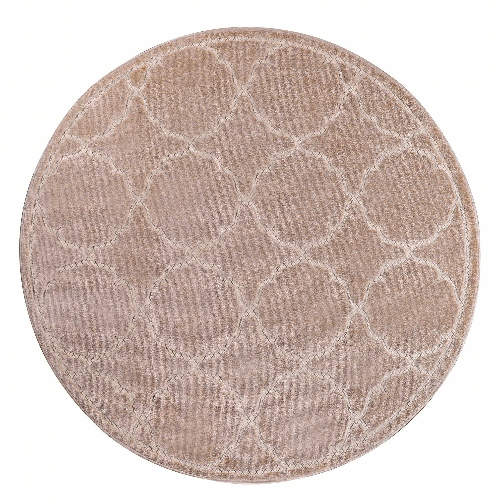Berlin Rond Buitenkleed Beige