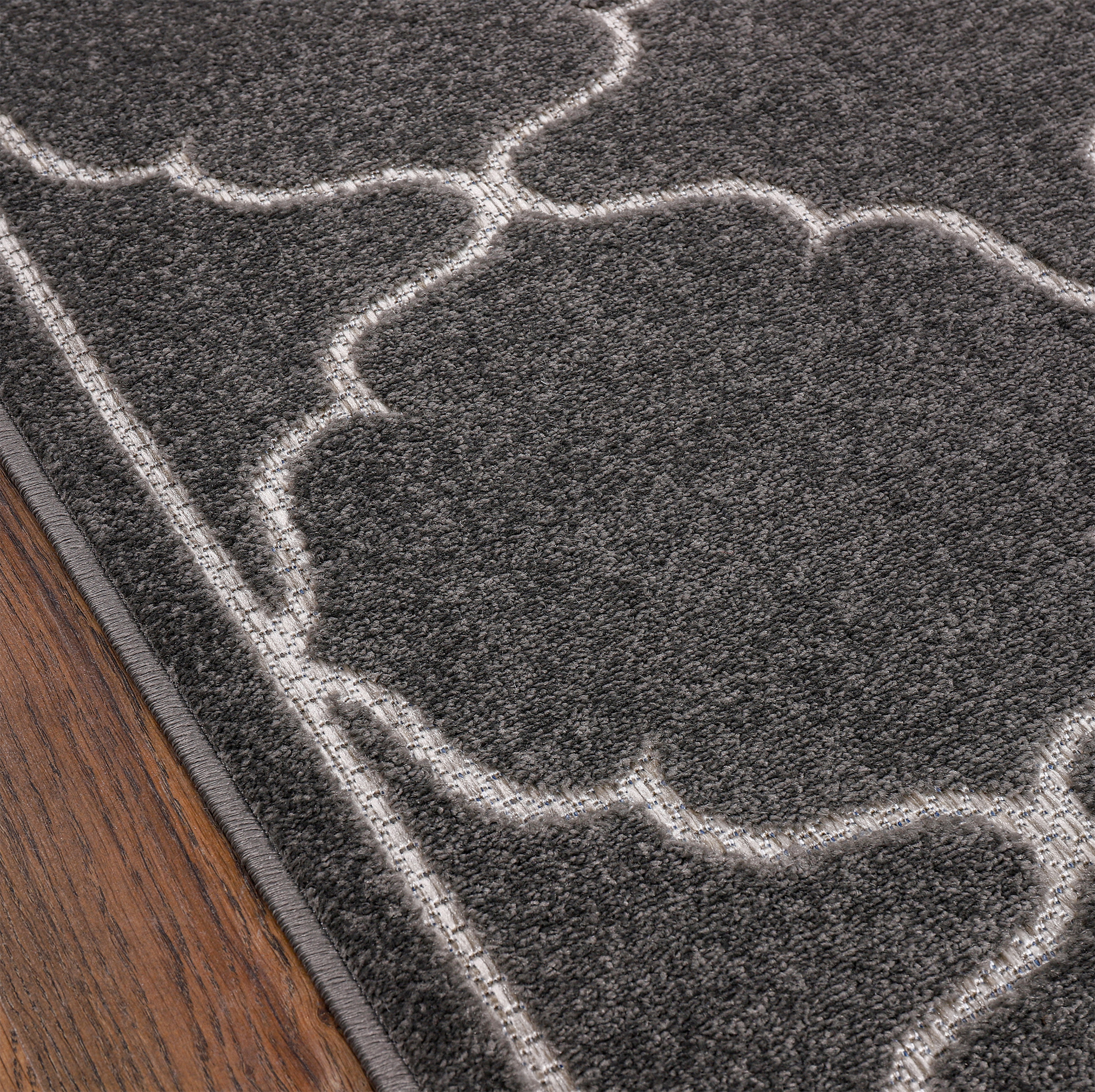 Buitenkleed Berlin Rond Vloerkleed Grijs