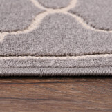 Buitenkleed Berlin Rond Vloerkleed Licht Grijs