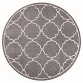 Buitenkleed Berlin Rond Vloerkleed Licht Grijs