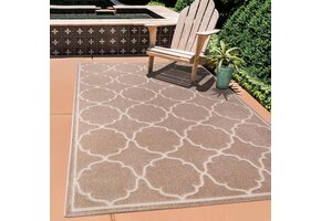 Buitenkleed Berlin Laagpolig Vloerkleed Beige