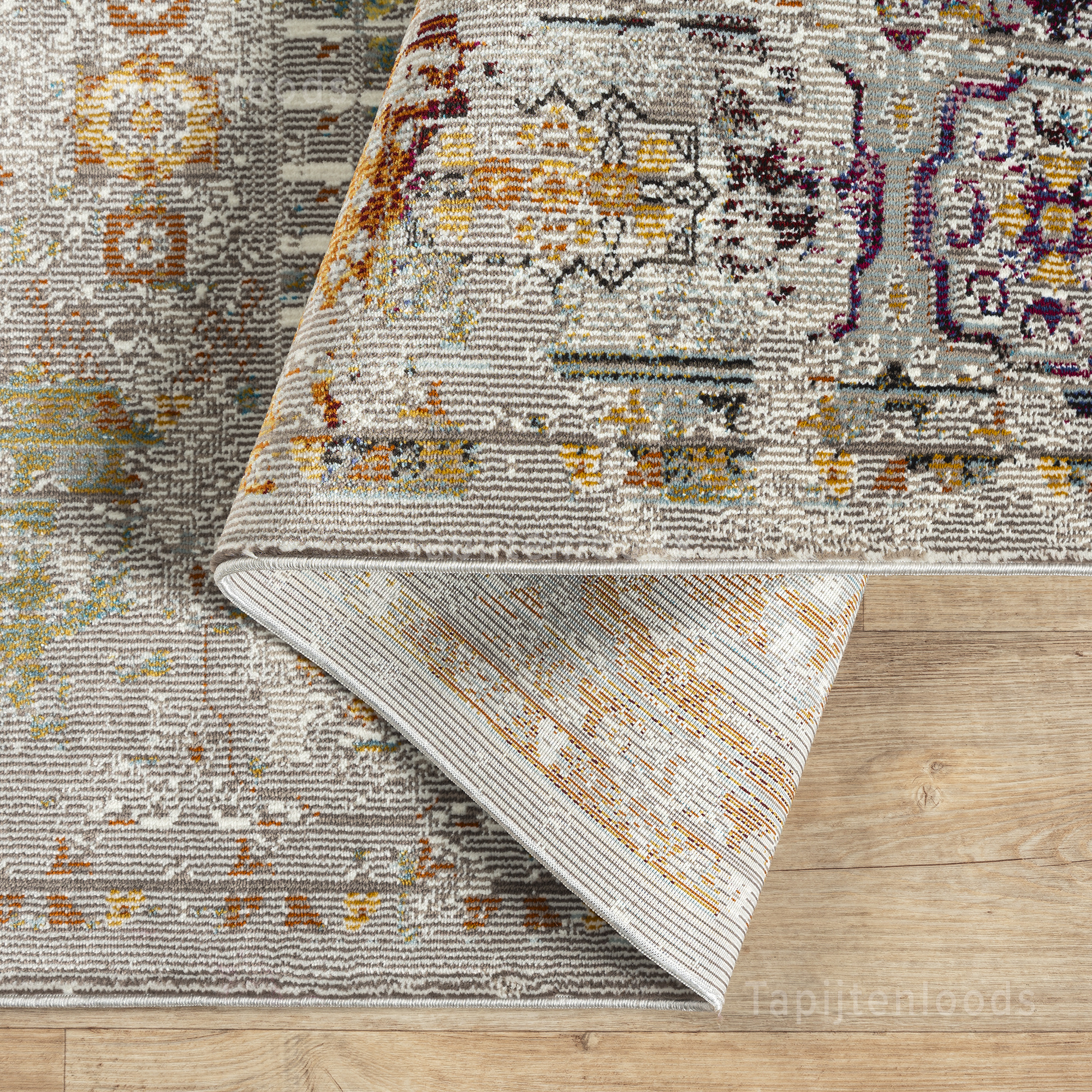 Picasso Feraghan Vierkant Vintage Vloerkleed Multi / Beige