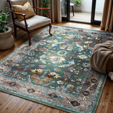 Picasso Pablo Vierkant Vintage Vloerkleed Groen / Multi