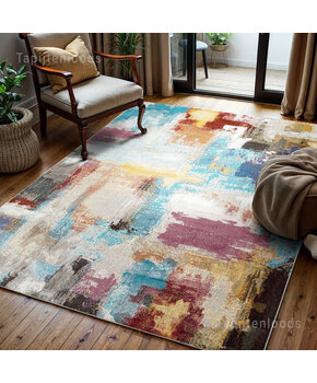 Picasso Artisan Vierkant Vintage Vloerkleed Multi