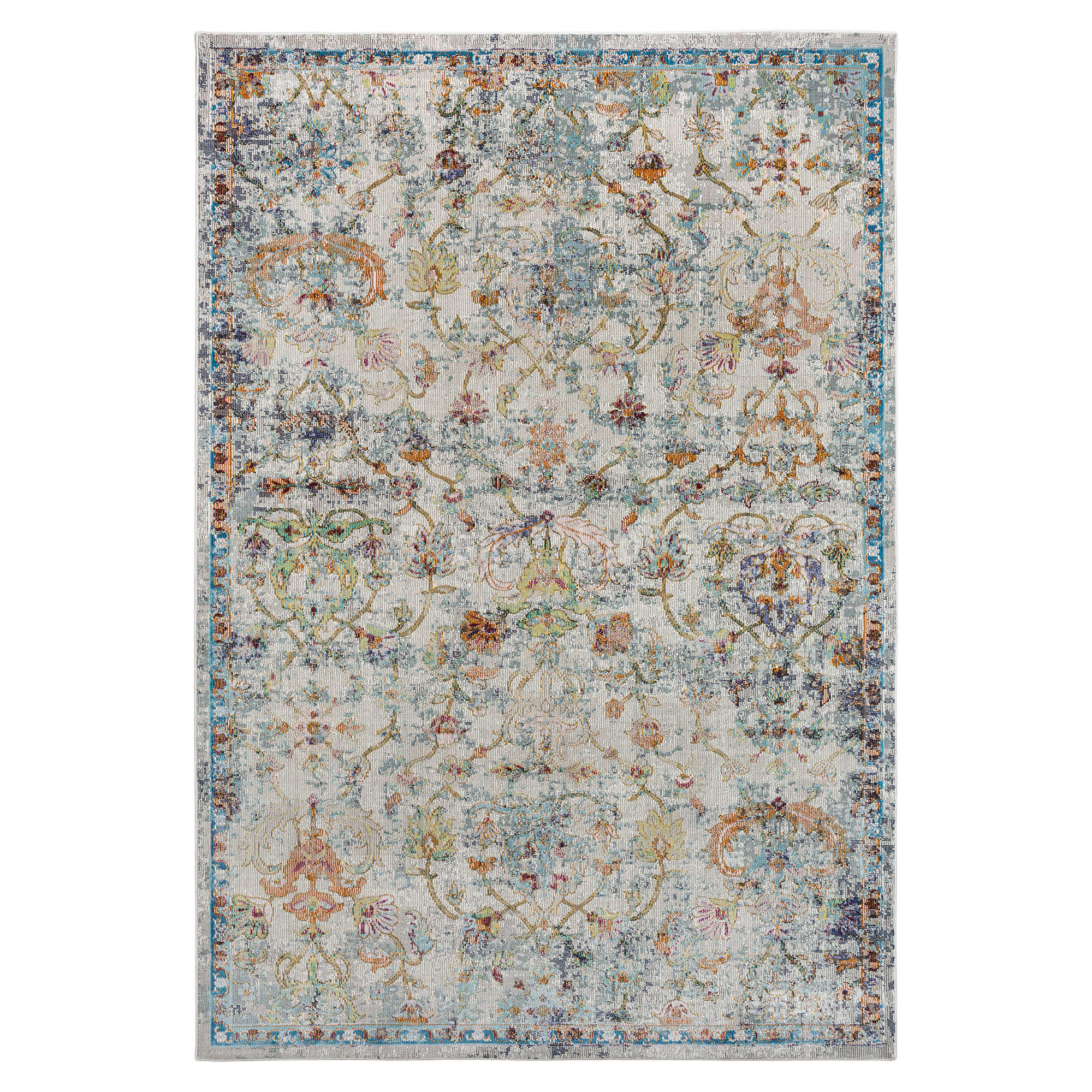 Picasso Sarough Vierkant Vintage Vloerkleed Creme / Beige