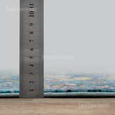 Picasso Sarough Vierkant Vintage Vloerkleed Blauw