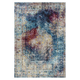 Picasso Heriz Vierkant Vintage Vloerkleed Multi / Blauw