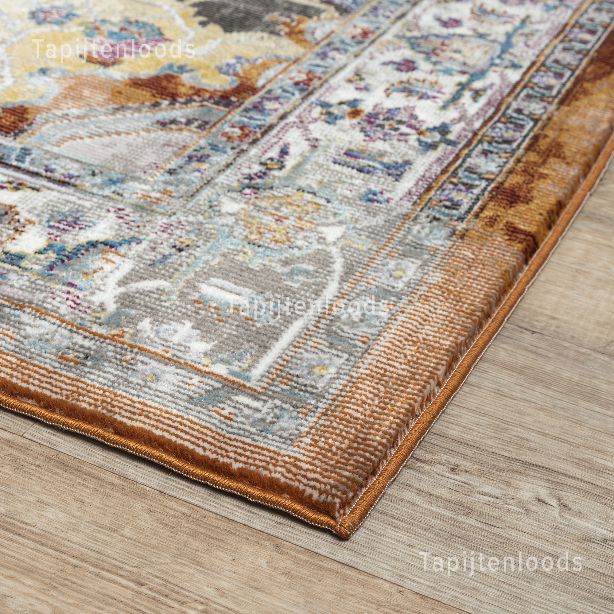 Picasso Castana Vierkant Vintage Vloerkleed Terra / Multi