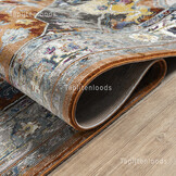 Picasso Castana Vierkant Vintage Vloerkleed Terra / Multi