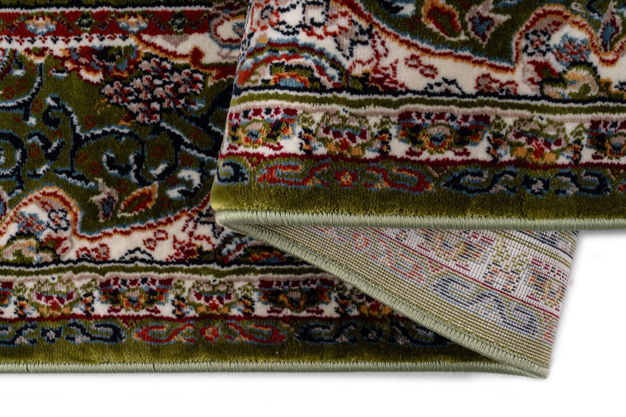 Isfahan Oosters Vloerkleed Klassiek Vintage Tapijt Groen