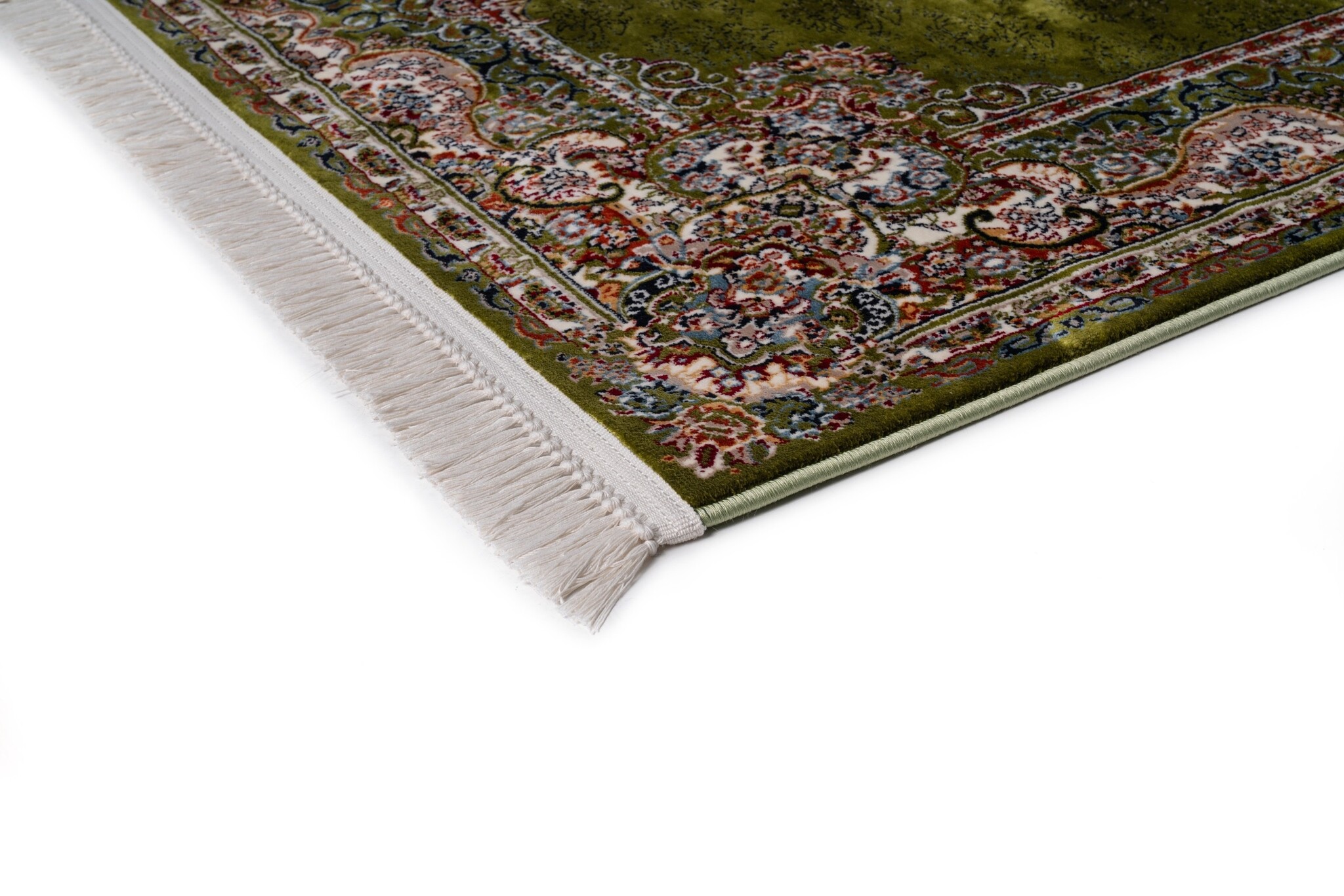 Isfahan Oosters Vloerkleed Klassiek Vintage Tapijt Groen