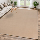 Relax Samba - Wasbaar Effen Vloerkleed - Uni Tapijt - Beige